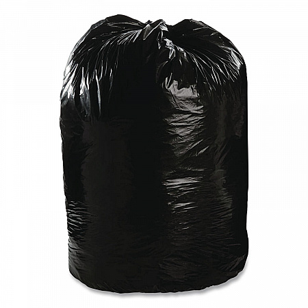 Total Recycled Content Plastic Trash Bags, 56 gal, 1.5 mil, 43