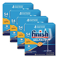 Dish Detergent Gelpacs, Orange Scent, 54/Box, 4 Boxes/Carton (81181CT)