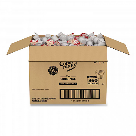 Liquid Coffee Creamer, Original, 0.38 oz Mini Cups, 360/Carton (35010)