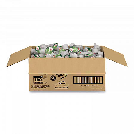 Bulk Liquid Coffee Creamer, Irish Cream, 0.38 oz Mini Cups, 180/Carton (35012CT)