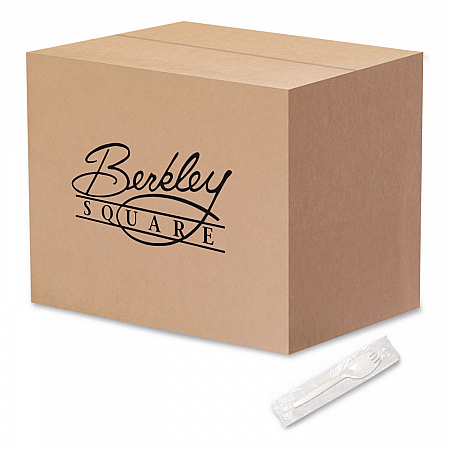 Individually Wrapped Mediumweight Cutlery, Spork, Plastic, White, 1,000/Carton (1105000)