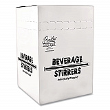 Unwrapped Round Stirrers, 7.75", Polypropylene, Black, 500/Pack (1241207)