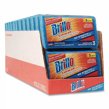Estracell No Scratch Kitchen Sponges, 4.5 x 2.75, 1