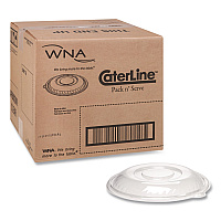 Caterline Pack n' Serve Plastic Lids, Dome Lid, 12" Diameter x 1.5" h, Clear, 25/Carton (APB160DM)