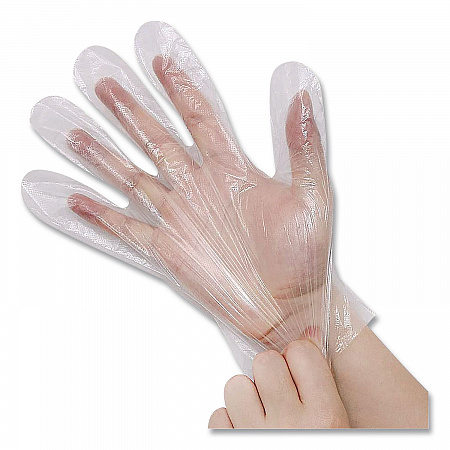8415013928448, SKILCRAFT Polyethylene Food Service Gloves, Powder-Free, Medium, Clear, 200/Box (3928448)