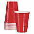 SOLO Party Plastic Cold Drink Cups, 16 oz, Red, 24/Pack, 25 Packs/Carton (Y16250001)