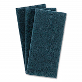 Medium-Duty Scrub Pad, 4.62 x 10, Blue, 10/Carton (402B)
