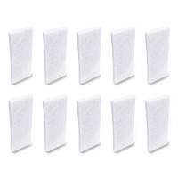 Fine Grade Utility Pad, 4.62 x 10, White, 10/Carton (401B)