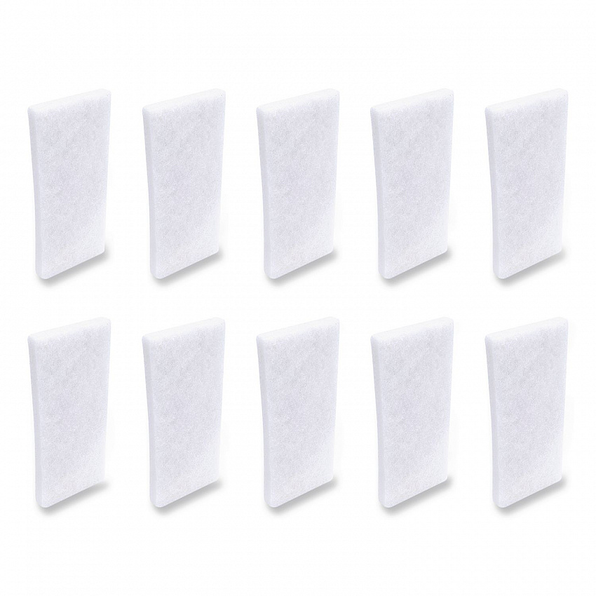 Fine Grade Utility Pad, 4.62 x 10, White, 10/Carton (401B)
