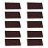 Heavy-Duty Utility Pad, 4.62 x 10, Brown, 10/Carton (403B)