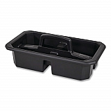 Cleaning Caddy, Compatible with Full Size and Compact Housekeeping Carts, Plastic, Black, 6/Carton (2202586)
