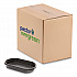 Clearview Micromax Microwavable Container, 36 oz, 9.37 x 8 x 1.5, Black, Plastic, 250/Carton (0CN846360000)