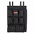 Fabric 9-Pocket Cart Organizer, 19.8 x 1.5 x 27.5, Black, 6/Carton (2202582)