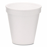 Foam Drink Cups, 6 oz, White, 1,000/Carton (221965)