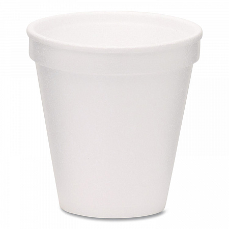 Foam Drink Cups, 6 oz, White, 1,000/Carton (221965)