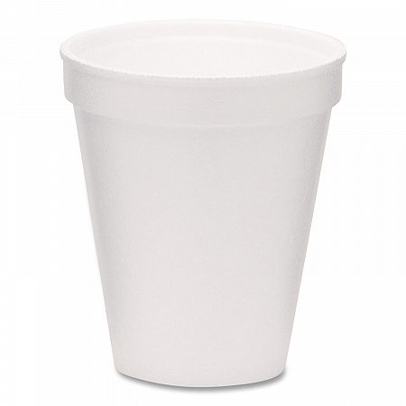 Foam Drink Cups, 8 oz, White, 1,000/Carton (221966)