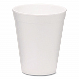 Foam Drink Cups, 10 oz, White, 1,000/Carton (221969)