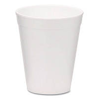 Foam Drink Cups, 10 oz, White, 1,000/Carton (221969)