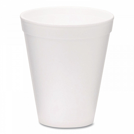 Foam Drink Cups, 12 oz, White, 1,000/Carton (221971)