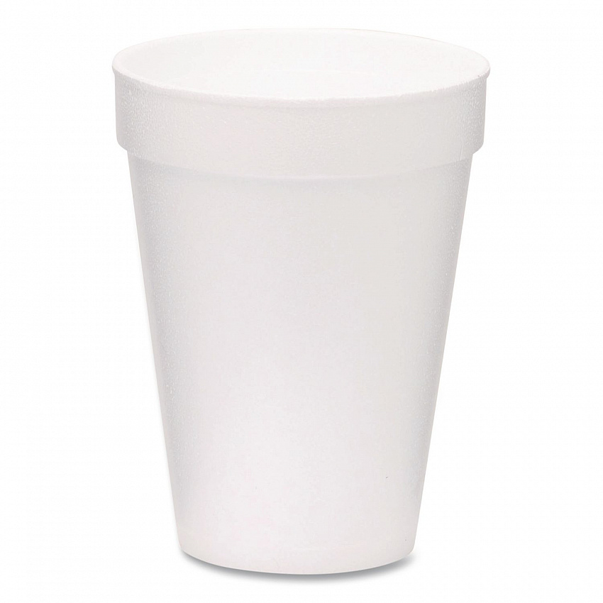 Foam Drink Cups, 14 oz, White, 1,000/Carton (221972)