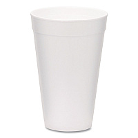 Foam Drink Cups, 16 oz, White, 500/Carton (221974)