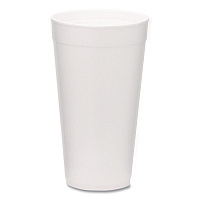 Foam Drink Cups, 20 oz, White, 500/Carton (221976)