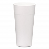 Foam Drink Cups, 24 oz, White, 300/Carton (221977)