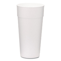 Foam Drink Cups, 24 oz, White, 300/Carton (221977)