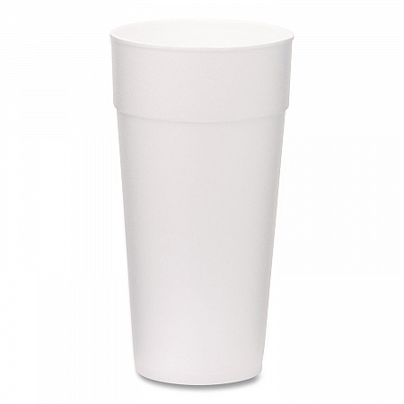 Foam Drink Cups, 24 oz, White, 300/Carton (221977)