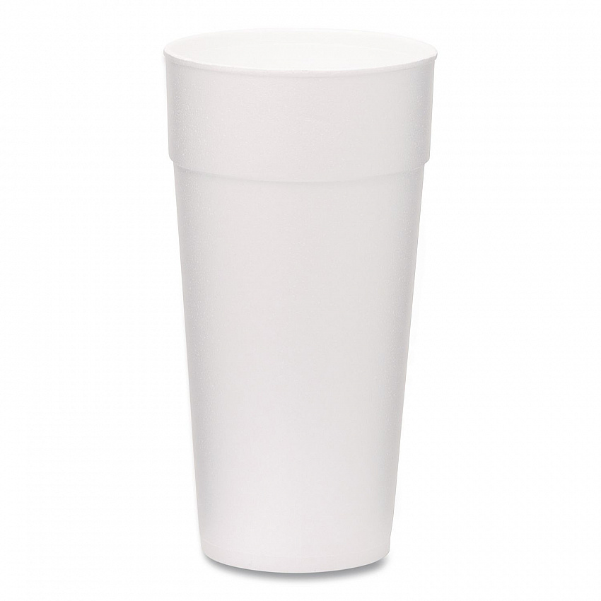 Foam Drink Cups, 24 oz, White, 300/Carton (221977)