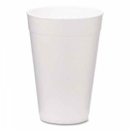 Foam Drink Cups, 32 oz, White, 500/Carton (221981)