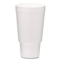 Foam Drink Cups, 32 oz, White, 400/Carton (221983)