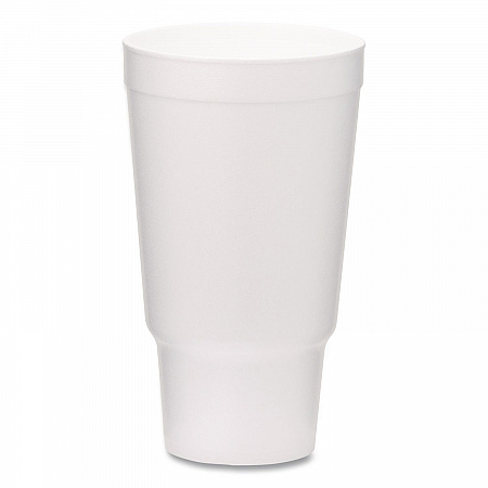 Foam Drink Cups, 32 oz, White, 400/Carton (221983)