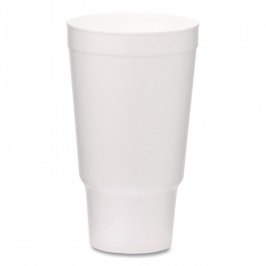Foam Drink Cups, 32 oz, White, 400/Carton (221983)