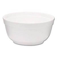 Foam Bowls, Squat Style, 8 oz, White, 1,000/Carton (221990)