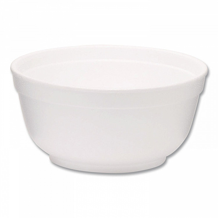 Foam Bowls, Squat Style, 8 oz, White, 1,000/Carton (221990)