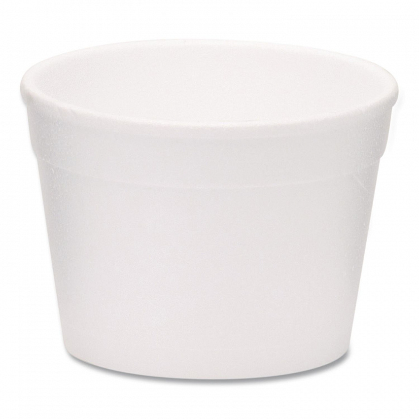 Foam Containers, Tall Style, 32 oz, White, 1,000/Carton (221994)