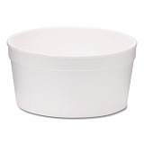 Foam Containers, Tall Style, 8 oz, White, 500/Carton (221996)
