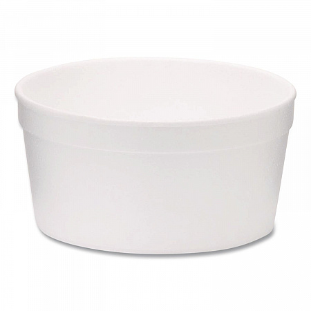 Foam Containers, Tall Style, 8 oz, White, 500/Carton (221996)