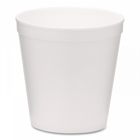 Foam Containers, Tall Style, 16 oz, White, 500/Carton (221999)