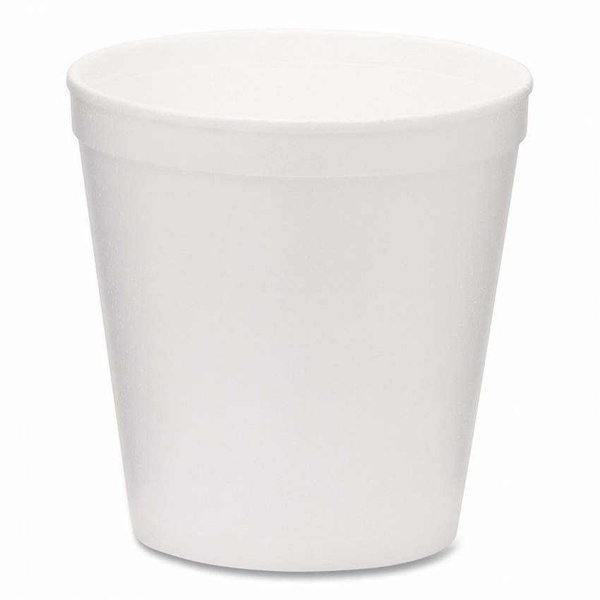 Foam Containers, Tall Style, 16 oz, White, 500/Carton (221999)