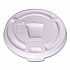 Plastic Lids for Foam Cups and Bowls, Drink-Thru, Fits 10 oz Hot Cups, White, 1,000/Carton (222064)