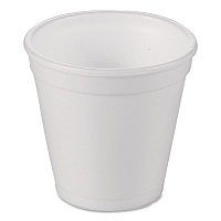 Foam Drink Cups, 4 oz, White, 1,000/Carton (221964)