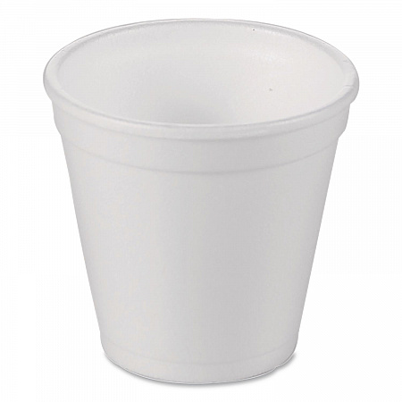 Foam Drink Cups, 4 oz, White, 1,000/Carton (221964)