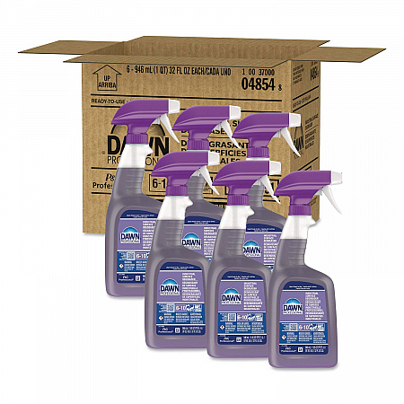 Heavy Duty Degreaser Spray, 32 oz Bottles, 6 Bottles and 2 Trigger Sprayers/Carton (04854)