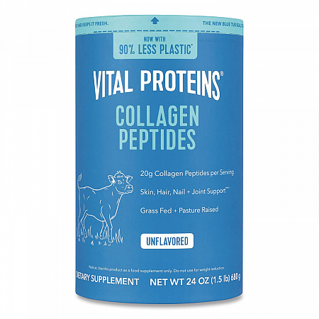 Collagen Peptides Unflavored Powder, Unflavored, 24 oz Bottle (22002620)