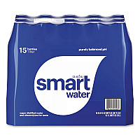 Vapor-Distilled Water, Unflavored, 33.8 oz Bottle, 15/Carton (22002684)