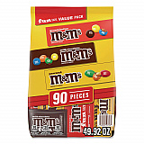 Milk Chocolate, Peanut and Peanut Butter Fun Size Variety Pack, Assorted Flavors, Individually Wrapped, 90 Pieces (22002630)