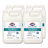 Spore Defense Cleaner Disinfectant, Closed System, Unscented, 1 gal Refill Bottle, 4/Carton (32122)