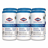 Bleach Germicidal Wipes, 1-Ply, 6.75 x 9, Unscented, White, 70/Canister, 6 Canisters/Carton (35309CT)